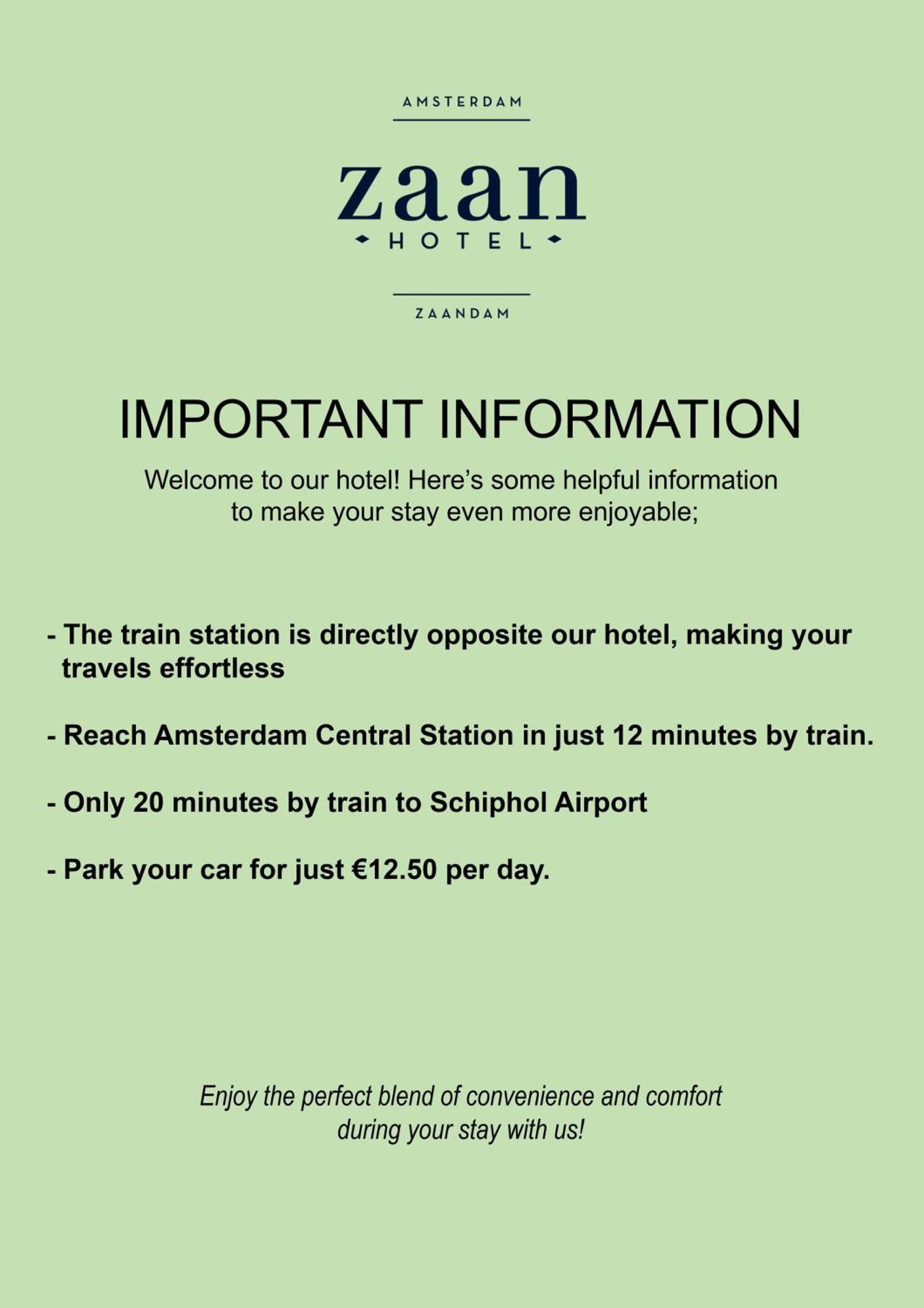 Zaan Hotel Amsterdam - Zaandam Ngoại thất bức ảnh